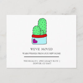 Cartão Postal movimento de casa do Cactus fofo