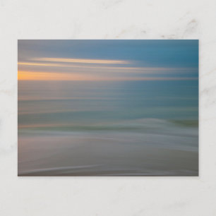 Cartão Postal Movimento na Praia Borroso Abstrato   Flórida, EUA