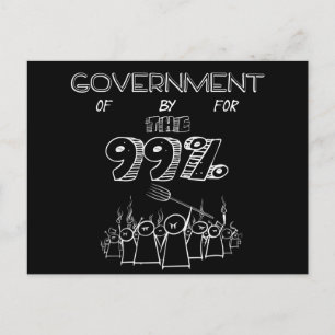 Cartão Postal movimento Occupy Wall Street de 99%