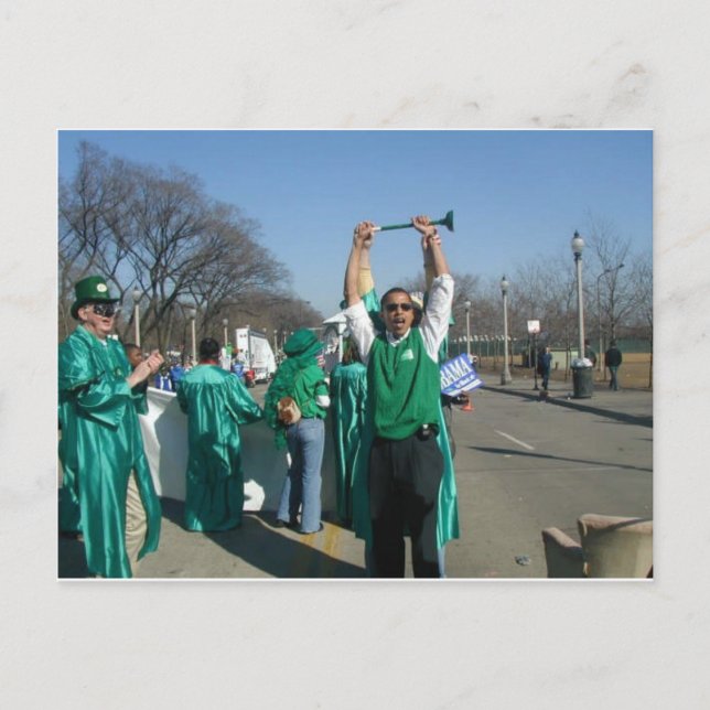 Cartão Postal Mow-Bama (Obama) marcha com os Rangers (Frente)