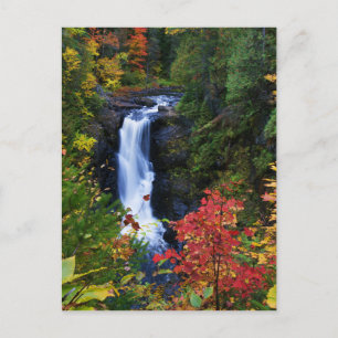 Cartão Postal Moxie Falls no Cartão-postal Maine
