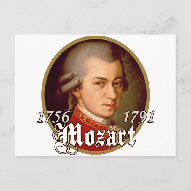 Cartão Postal Mozart (Frente)