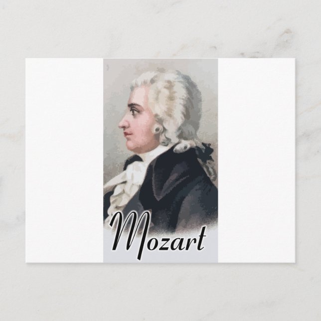 Cartão Postal Mozart (Frente)