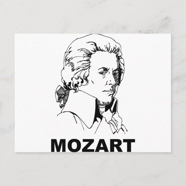 Cartão Postal Mozart (Frente)