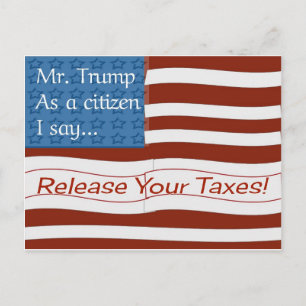 Cartão Postal Mr. Trump Tax Day Postcard