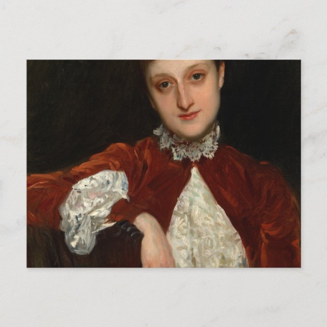 Cartão Postal Mrs. Charles Deering, Marion Denison Whipple, 1888 (Frente)