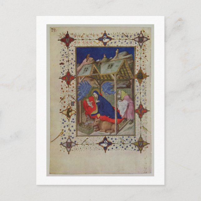 Cartão Postal MS 11060-11061 Horas de Notre Dame: Prime, The Bir (Frente)