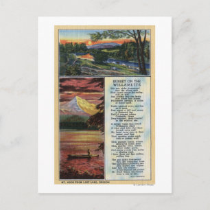 Cartão Postal Mt. Hood do Lost Lake View
