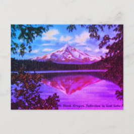 Cartão Postal Mt. Hood, Oregon Crystal Clear Lost Lake