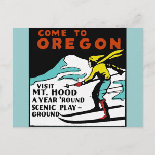 Cartão Postal Mt. HOOD OREGON - Viagens Antigas