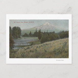 Cartão Postal Mt. Hood, Oregon - Vista da Montanha de Hood