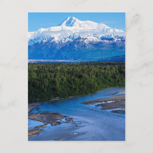 Cartão Postal Mt. McKinley Alaska (Frente)