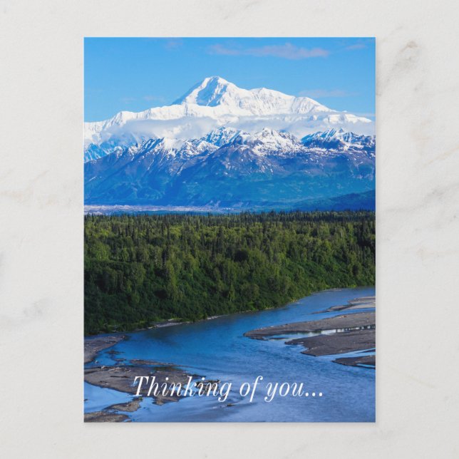 Cartão Postal Mt. McKinley Alaska (Frente)