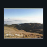 Cartão Postal Mt. Pulag, Filipinas<br><div class="desc">Uma vista inspiradora das nuvens do Monte Pulag,  Filipinas.</div>