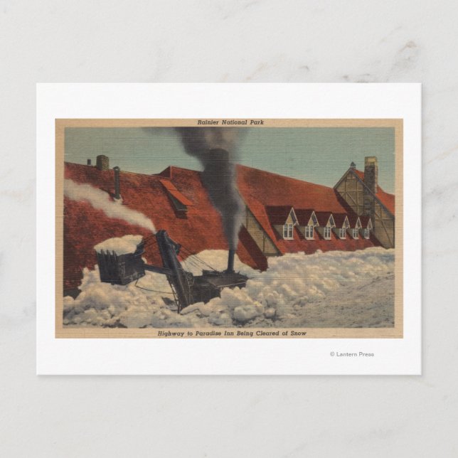 Cartão Postal Mt. Rainier, WA - Paraíso Inn (Frente)