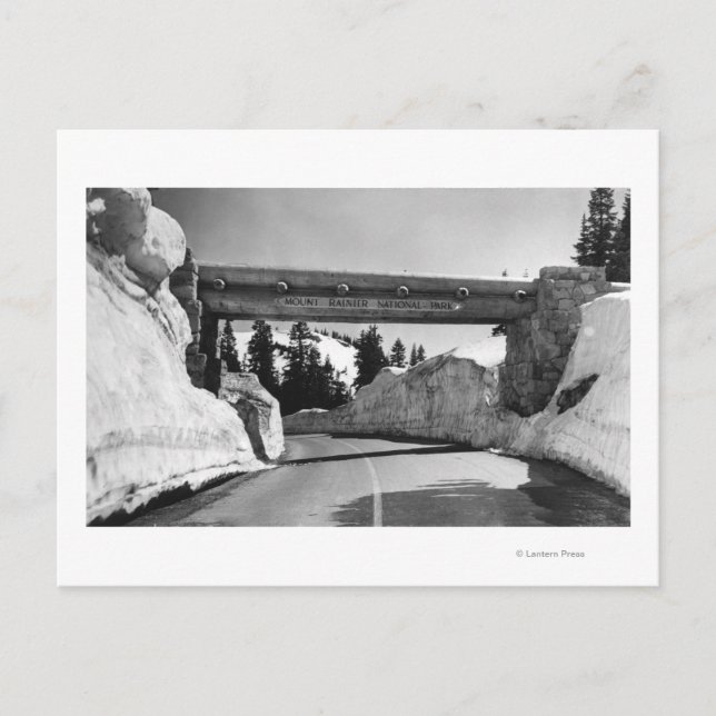 Cartão Postal Mt. Rainier, Washington Chinook Pass Summit Naches (Frente)