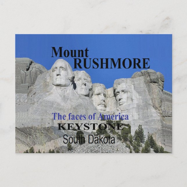 Cartão Postal Mt. Rushmore (Frente)