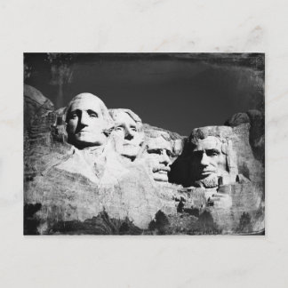Cartão Postal Mt. Rushmore B&W