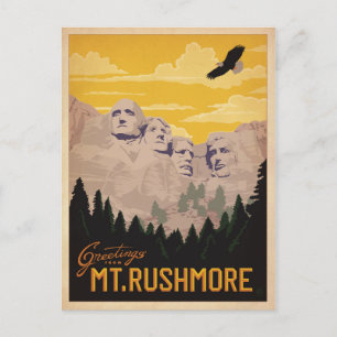 Cartão Postal Mt. Rushmore, Dakota do Sul