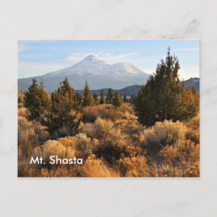 Cartão Postal Mt. Shasta no Outono