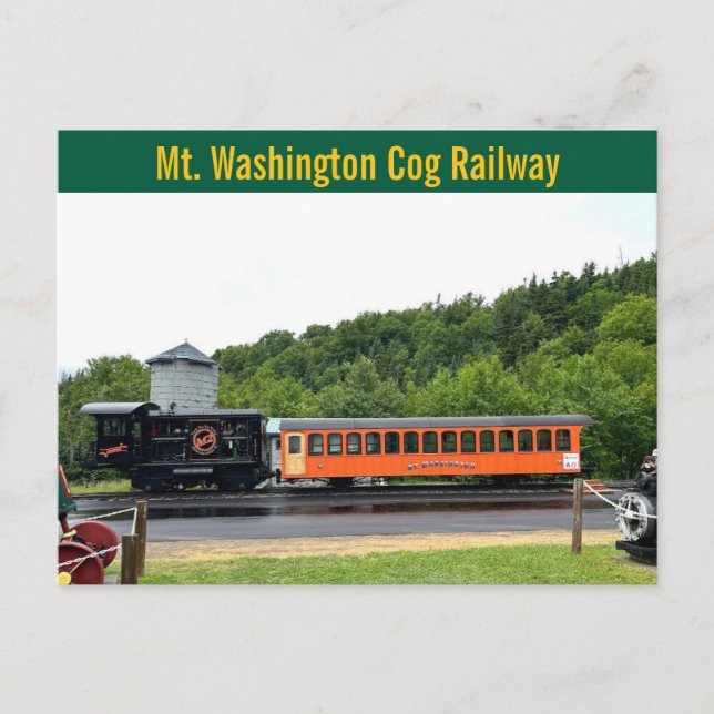 Cartão Postal Mt. Washington Cog Railway Postcard (Frente)