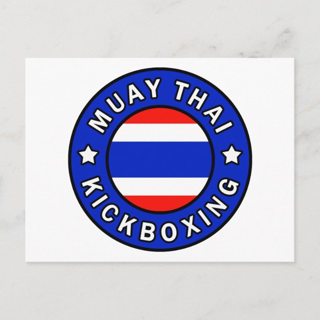 Cartão Postal Muay Thai Kickboxing (Frente)