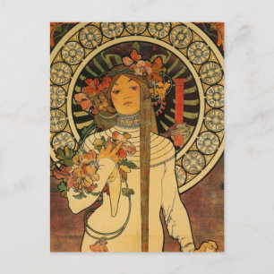 Cartão Postal Mucha La Trappistine