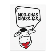 Muchas Gracias Cow Pareciam Muitos Obrigados Engra