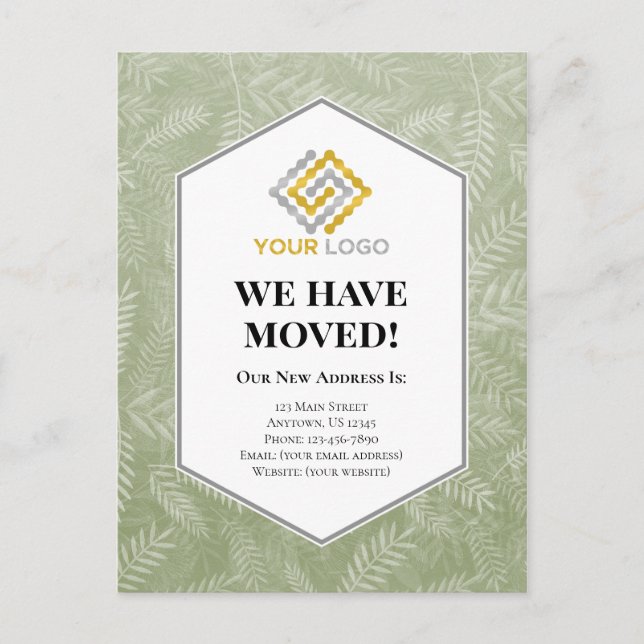 Cartão Postal Mudámos O Anúncio Dos Green Ferns (Frente)