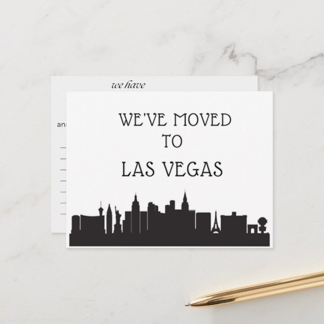Cartão Postal Mudámos para Las Vegas (Frente/Verso In Situ)