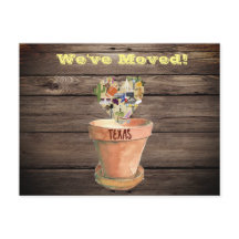 Cartão Postal Mudamos para o Texas