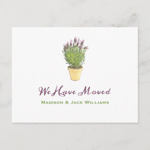 Cartão Postal Mudança de endereço Anúncio de mudança