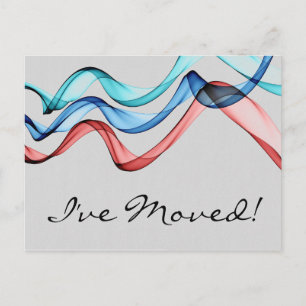 Cartão Postal Mudança de endereço de faixas de faixa