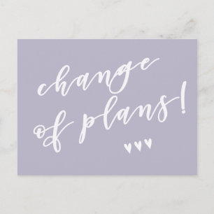 Cartão Postal Mudança de planos! Adiamento devido a Corona