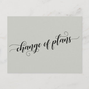 Cartão Postal Mudança de planos da elegante sage Casamento adiad