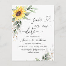 Mudança de Planos Girassóis Elegantes Casamento Fl