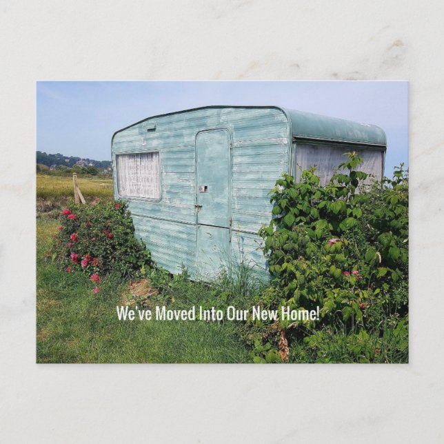 Cartão Postal Mudança De Shack De Endereço (Frente)