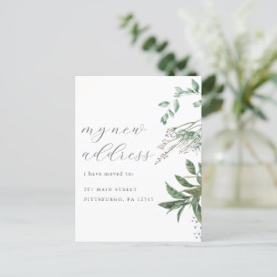 Cartão Postal Mudança Moderna de Morada em Movimento