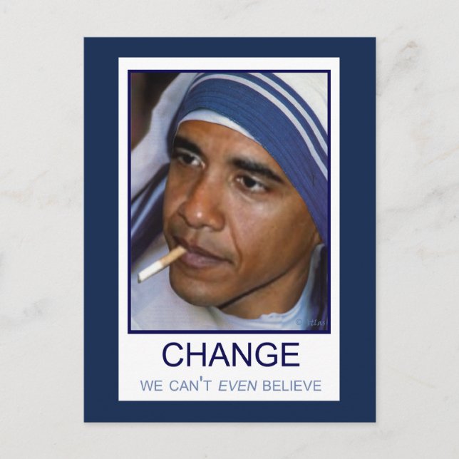 Cartão Postal Mudança que nem podemos acreditar (Frente)