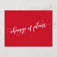 Mudança Vermelha Elegante de Planos Adiados de Cas