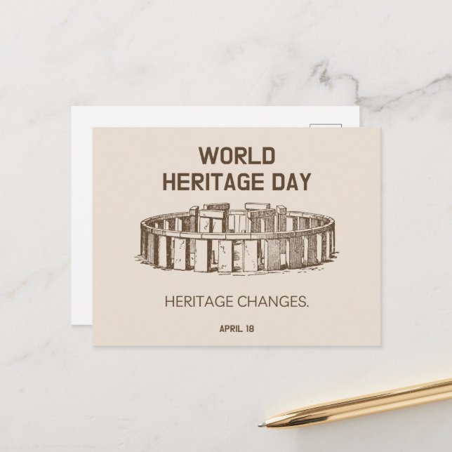 Cartão Postal Mudanças no Patrimônio Mundial 2023 (Frente/Verso In Situ)