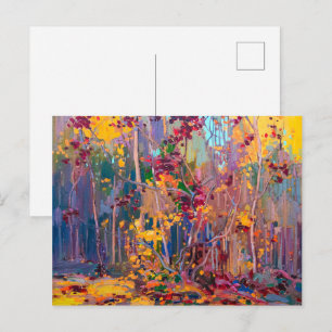 Cartão Postal Mudas de bordo outubro Tom Thomson