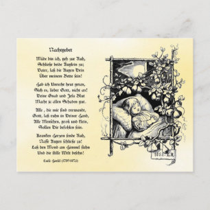 Cartão Postal Müde caixa ich geh zur Ruh