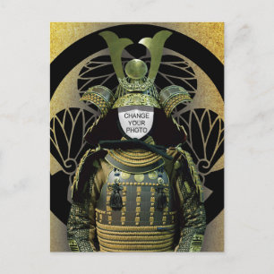 Cartão Postal Mudou Sua Foto, Samurai Helmet