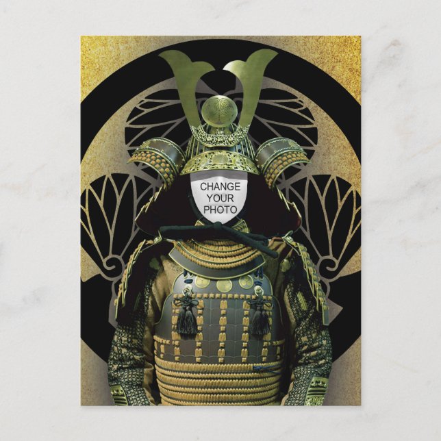 Cartão Postal Mudou Sua Foto, Samurai Helmet (Frente)