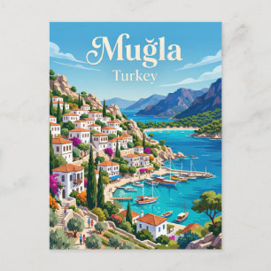 Cartão Postal Muğla Turquia