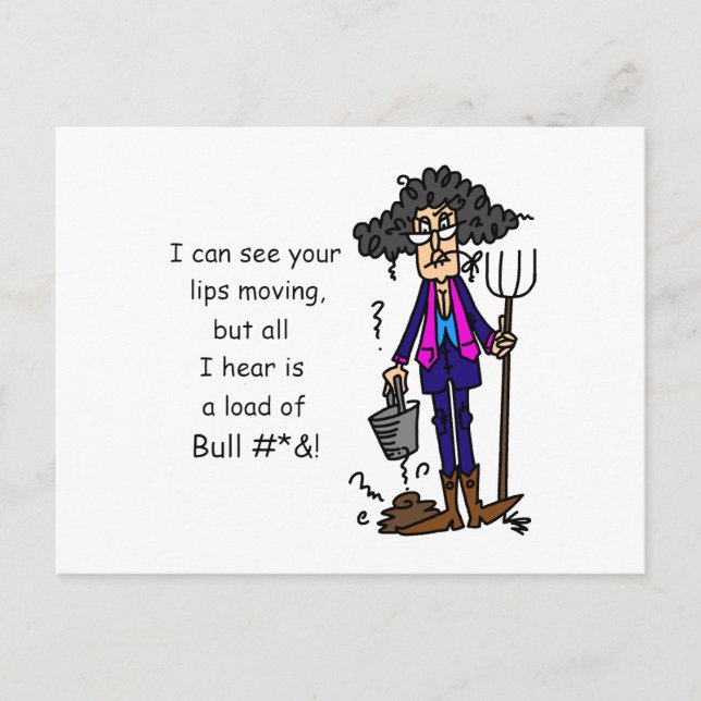 Cartão Postal Muita besteira (Frente)