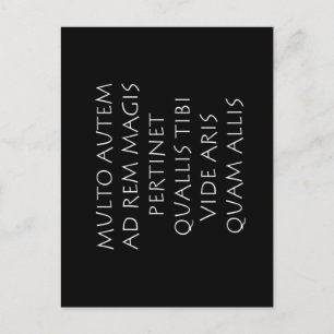 Cartão Postal Muito mais pertinente é o que você pensa de si mes