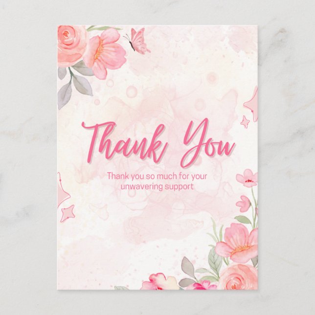 Cartão Postal Muito obrigado. (Frente)