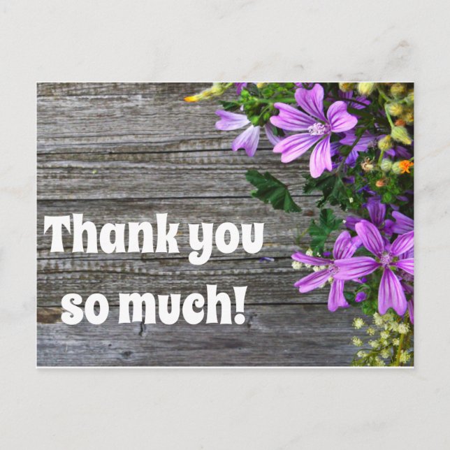 Cartão Postal Muito obrigado (Frente)